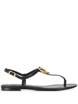 Devotion leather thong sandals