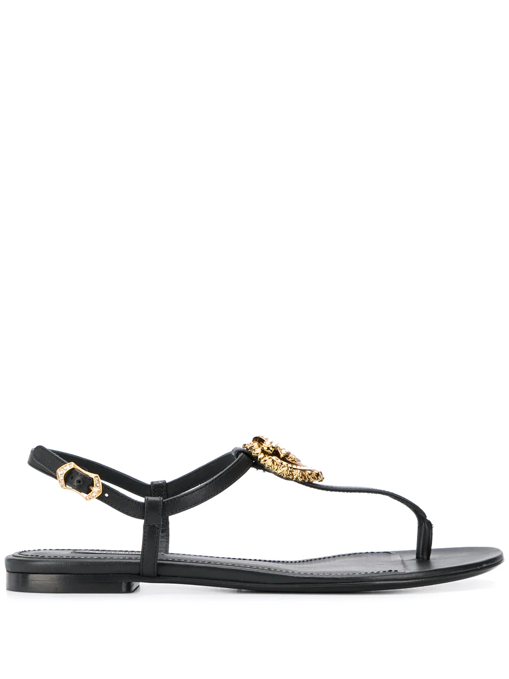 Devotion leather thong sandals