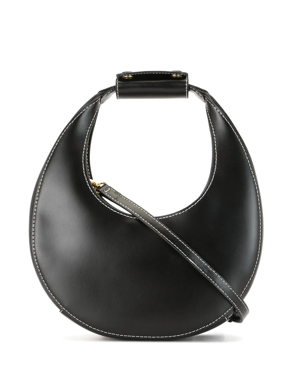 mini Moon leather shoulder bag by STAUD