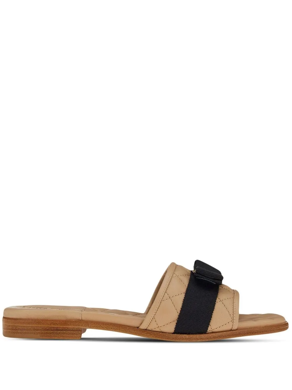 Vara bow quilted slides