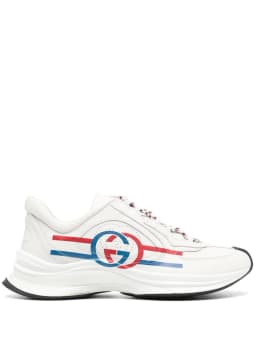 Run leather sneakers