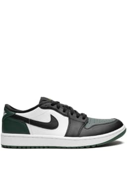 Air Jordan 1 Low G "White/Black/Noble Green/Pollen" sneakers