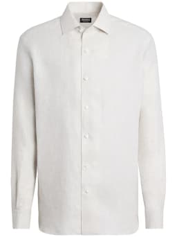 long-sleeve linen shirt