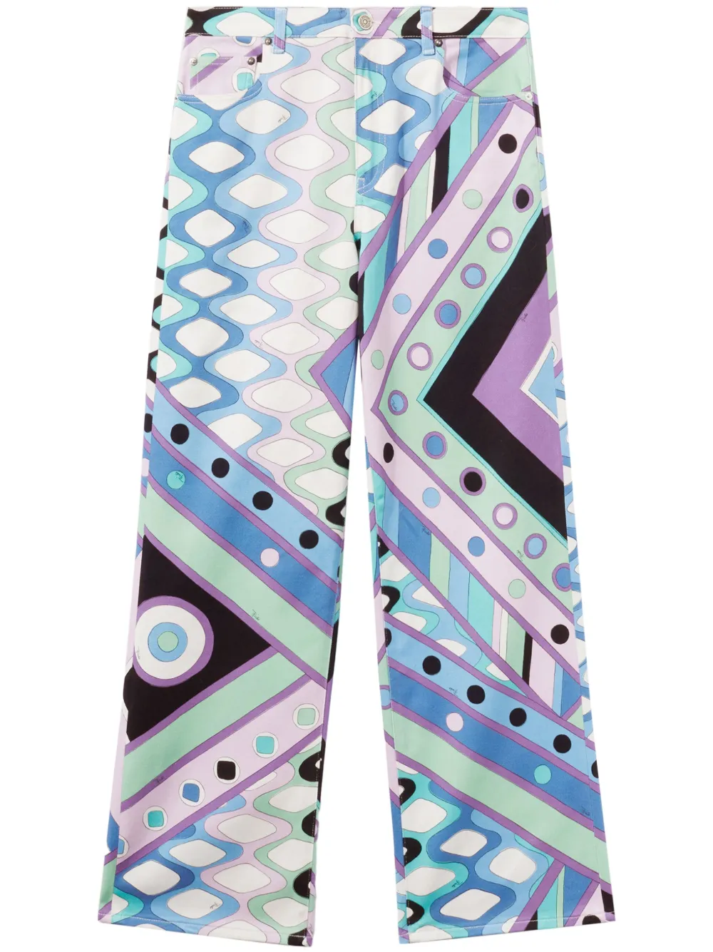 Vivara-print wide-leg trousers by PUCCI
