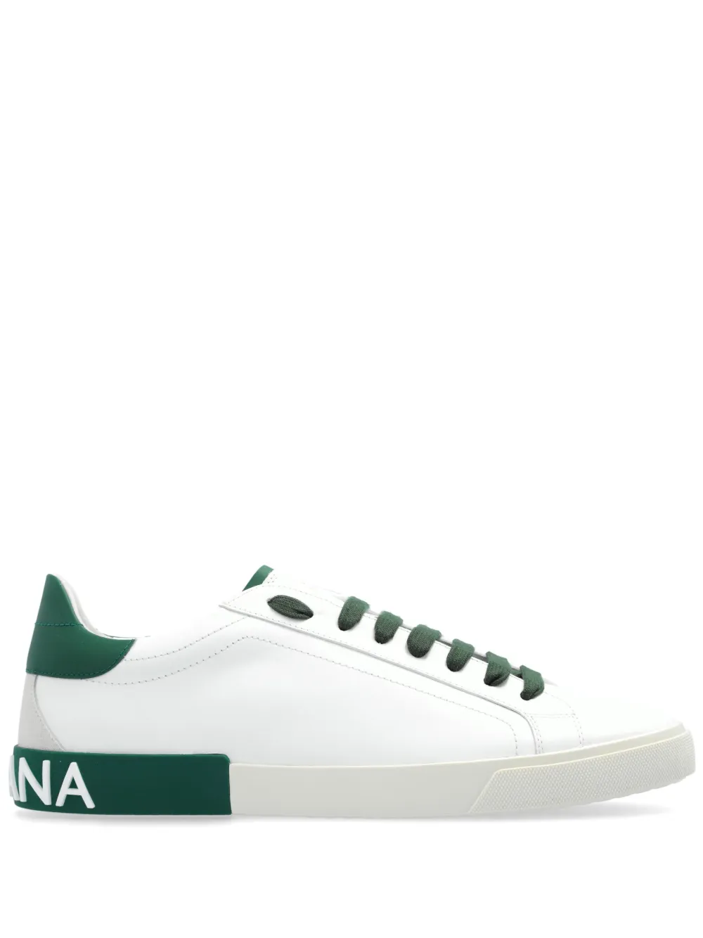 Portofino leather lace-up sneakers by Dolce & Gabbana
