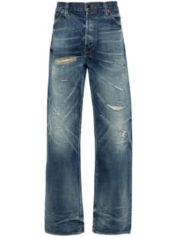 straight-leg jeans