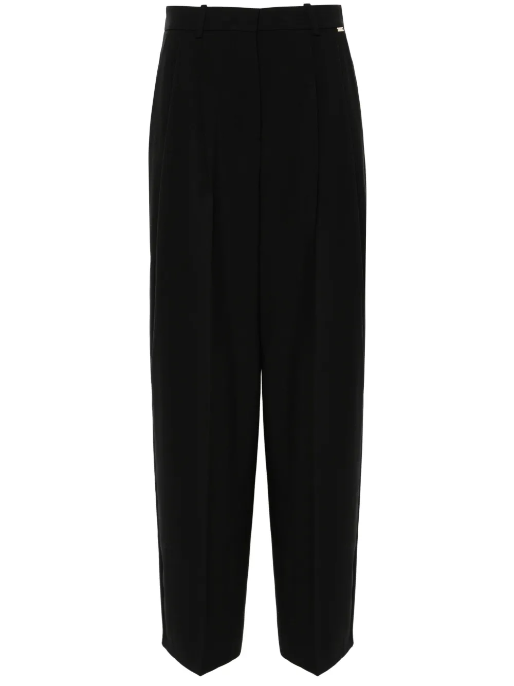 pleat-detailing trousers by kaos