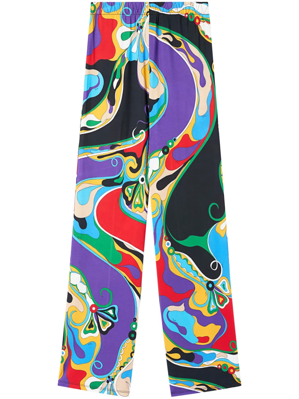 Orchidee print trousers by PUCCI