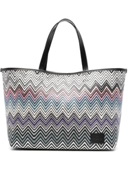 zigzag woven shoulder bag