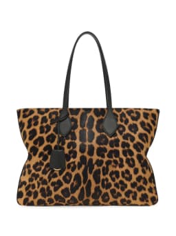 animal print tote bag
