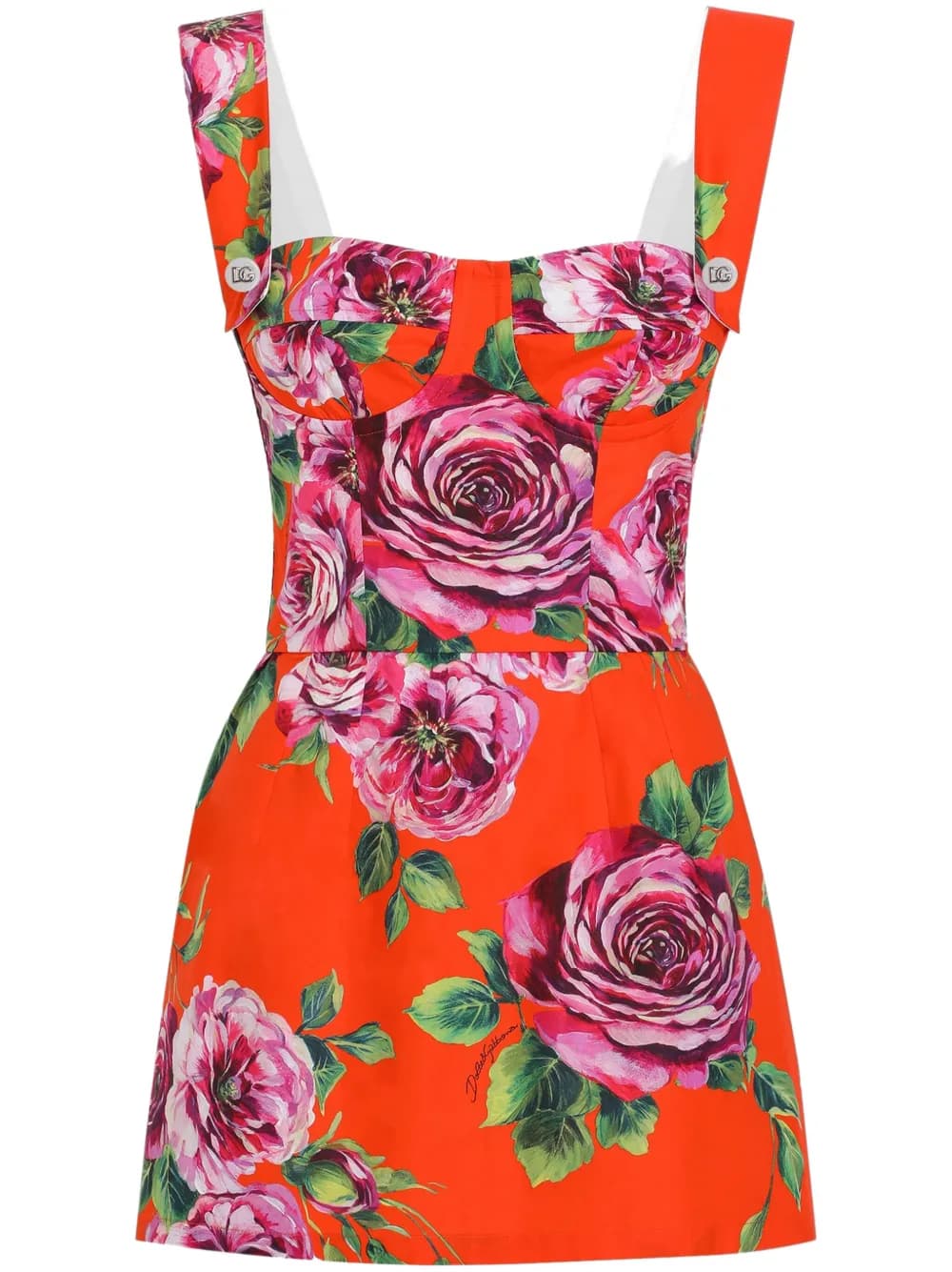 floral-print mini dress by Dolce & Gabbana