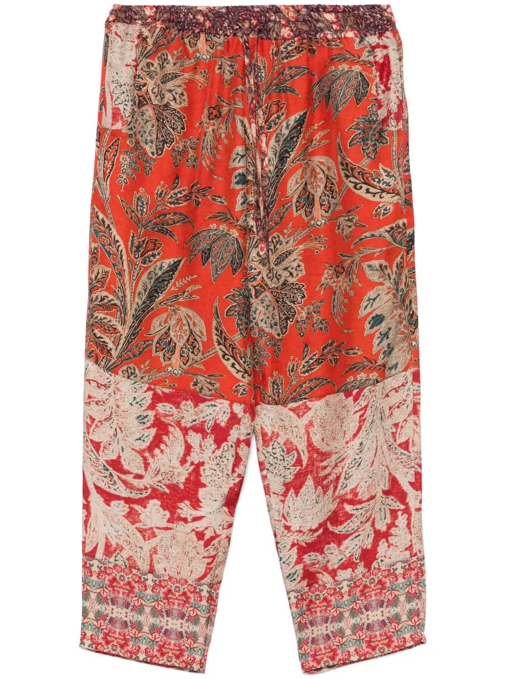 Aloe silk cropped trousers by Pedro Miralles