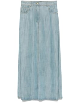 A-line midi skirt