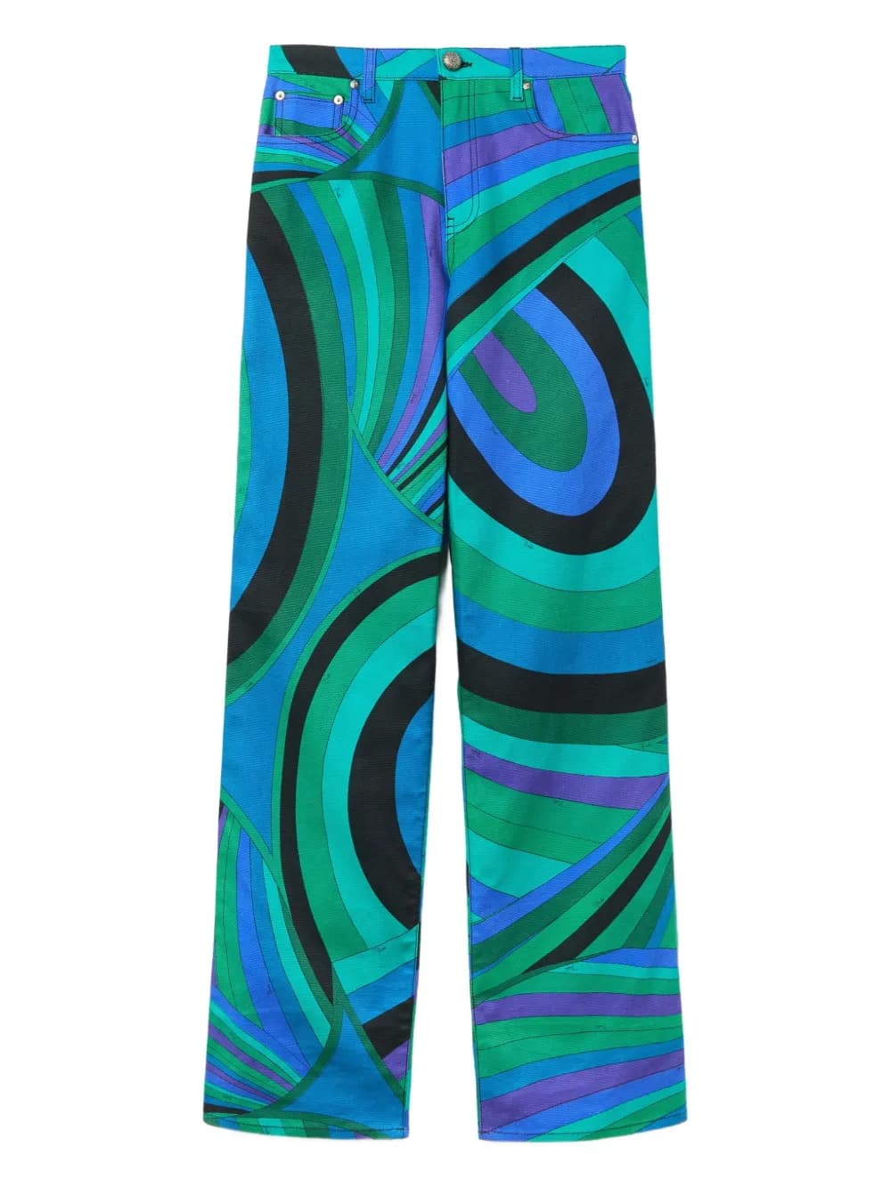 Iride-patterned trousers