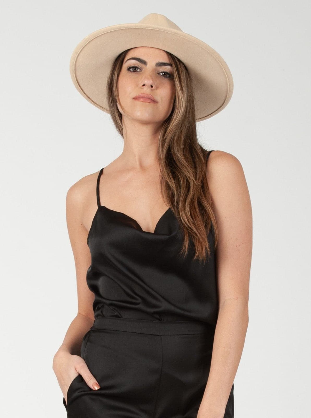 Black Satin Cami