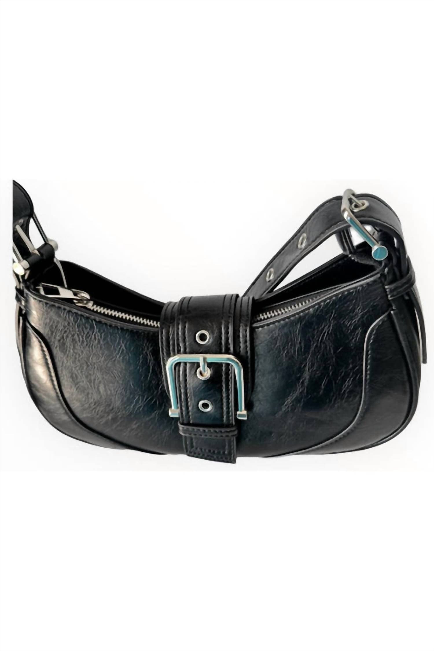 Mini Shoulder Bag In Black