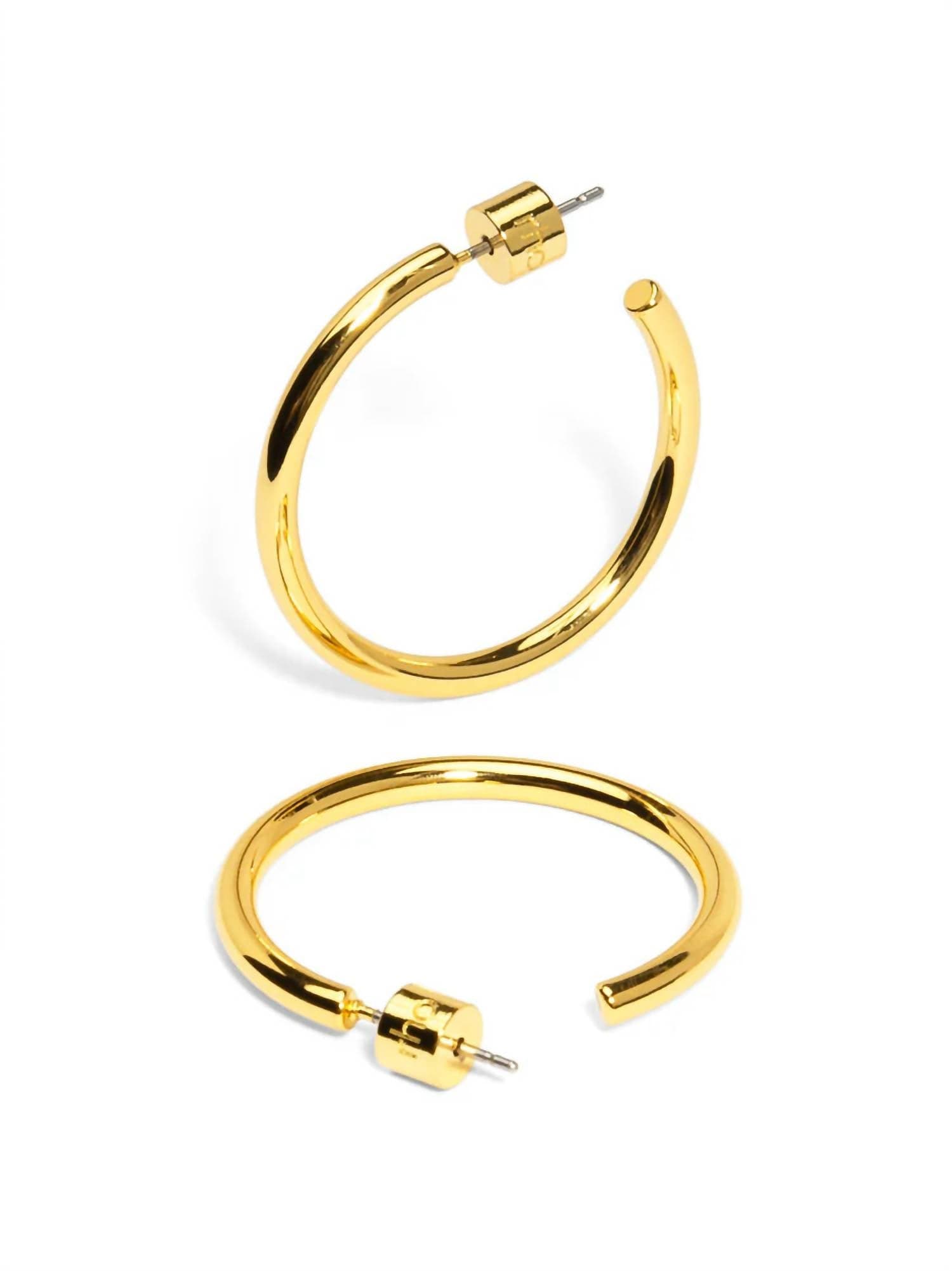 Small Thin Hoop Earring In Gold