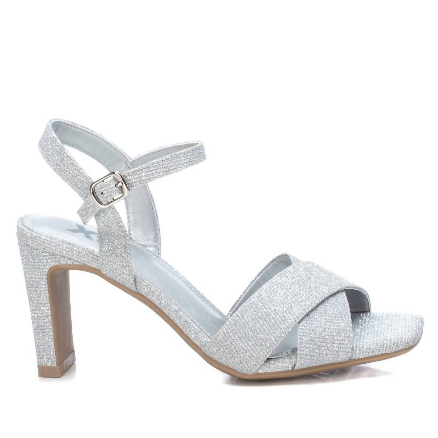 Heeled Sandals In Silver
