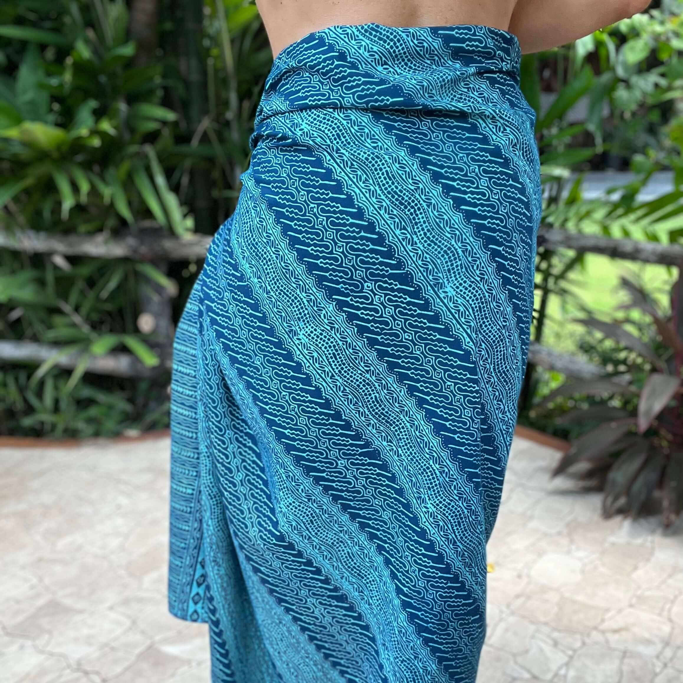 Vivid Luxe Sarong Wrap Skirt