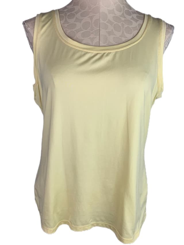 Large Peter Nygard Butter Yellow Tank Sleeveless Top