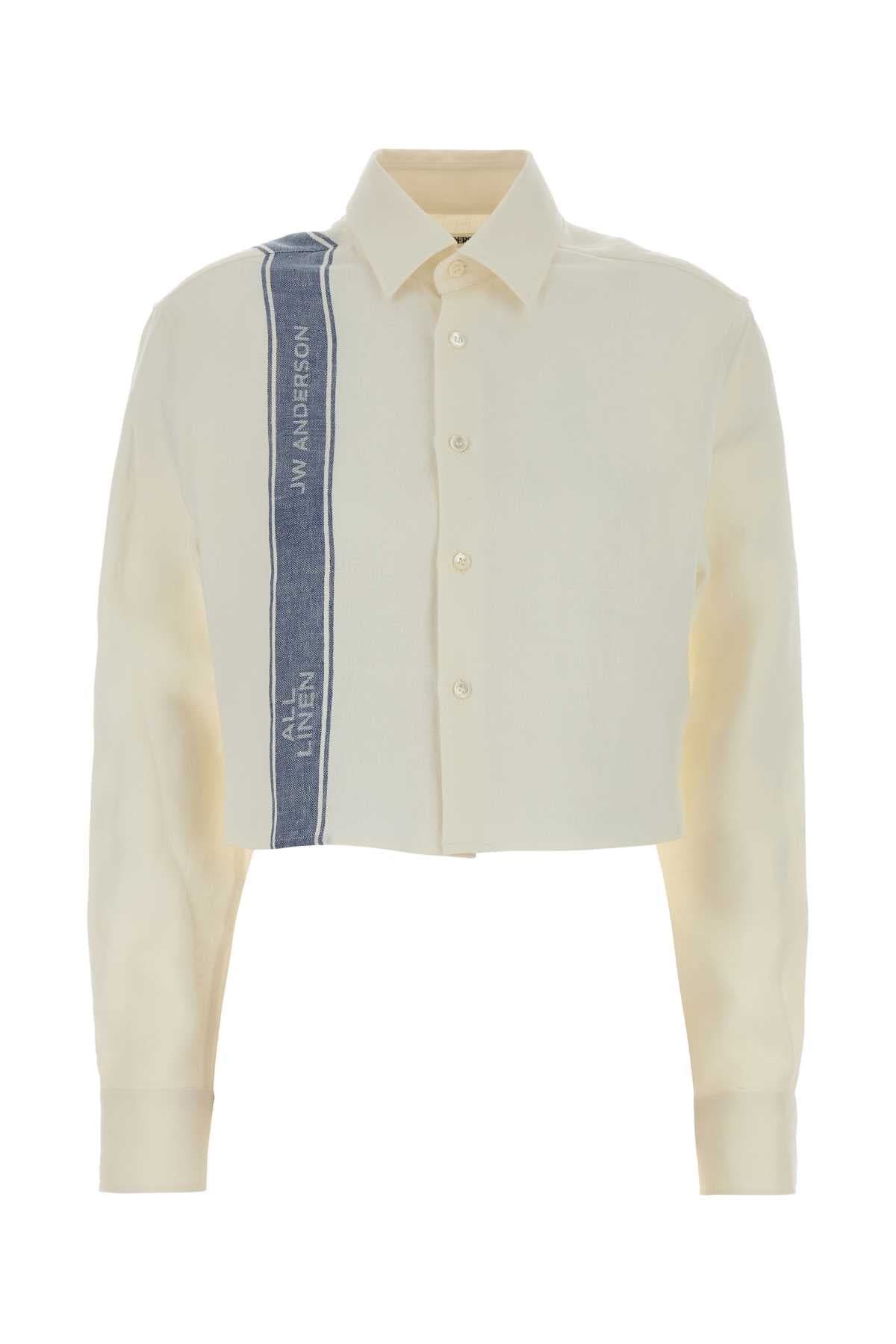 Jw Anderson Ivory Linen Shirts