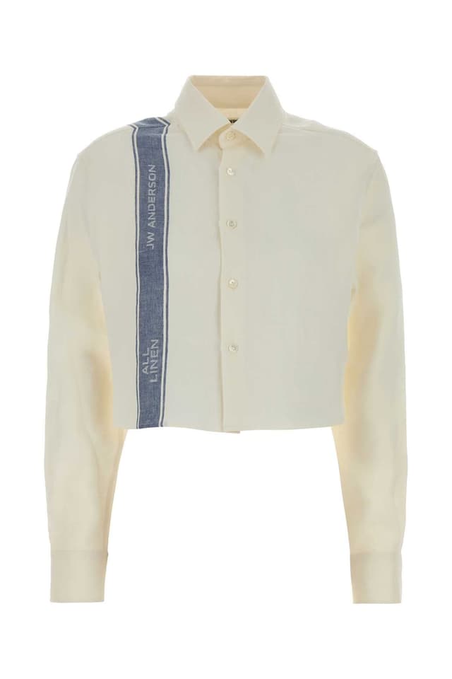 Jw Anderson Ivory Linen Shirts