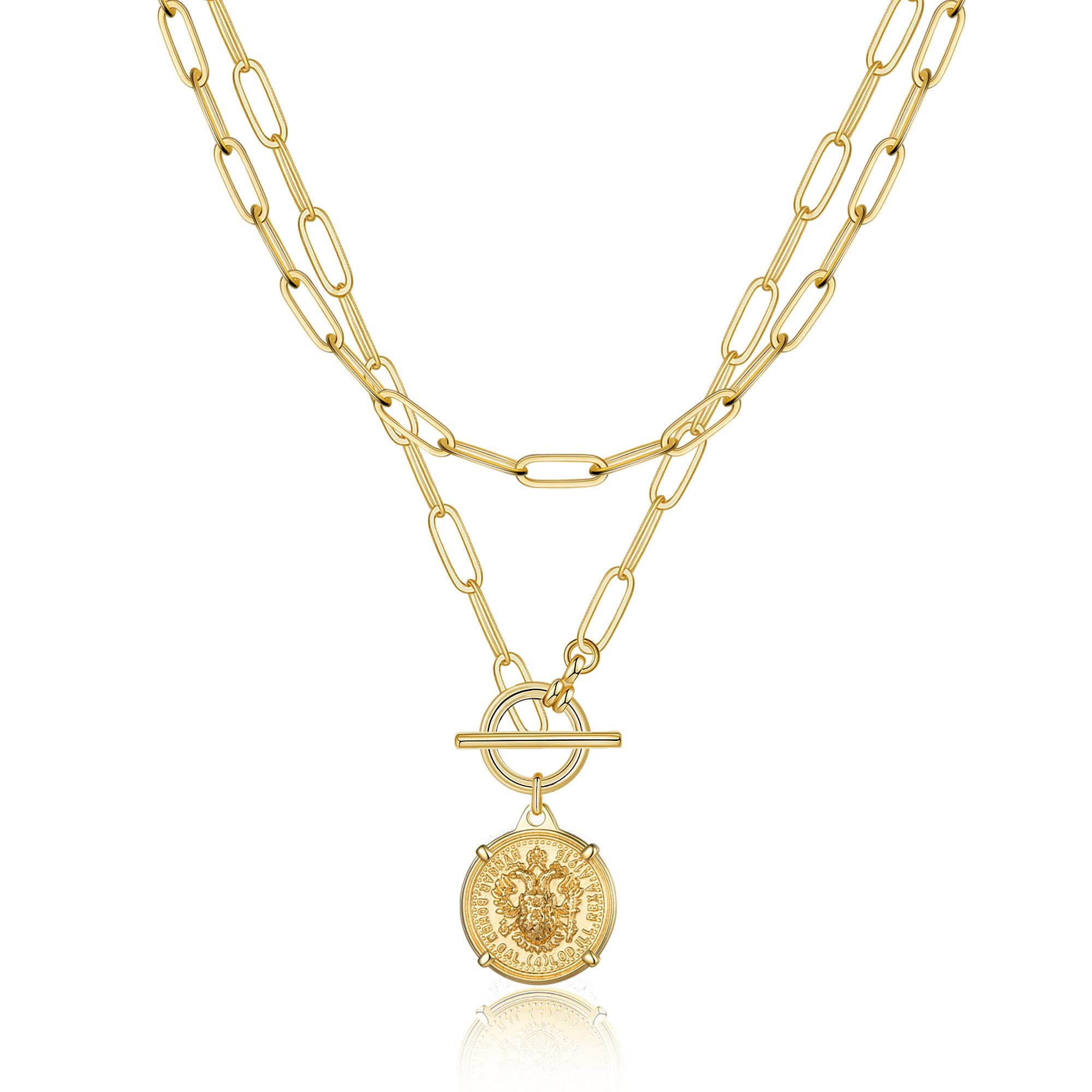 Turandoss Gold Layered Necklaces For , Dainty Choker