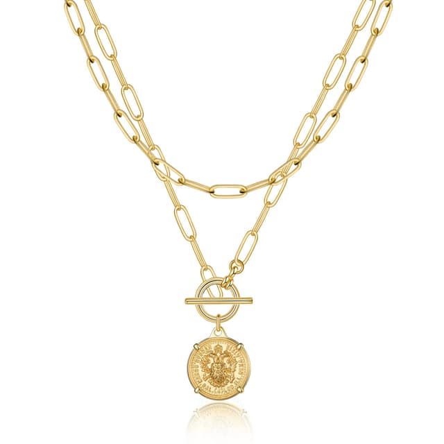 Turandoss Gold Layered Necklaces For , Dainty Choker