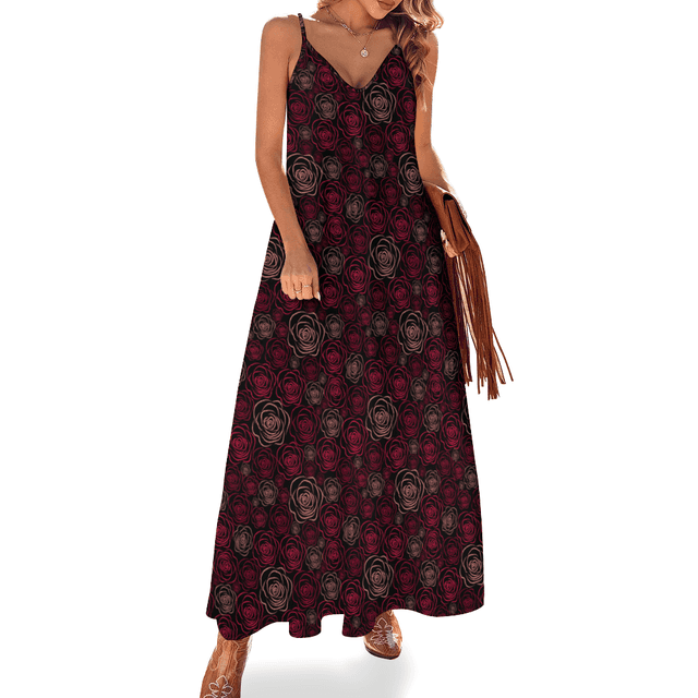 Roses Summer Fashion Slip Dress