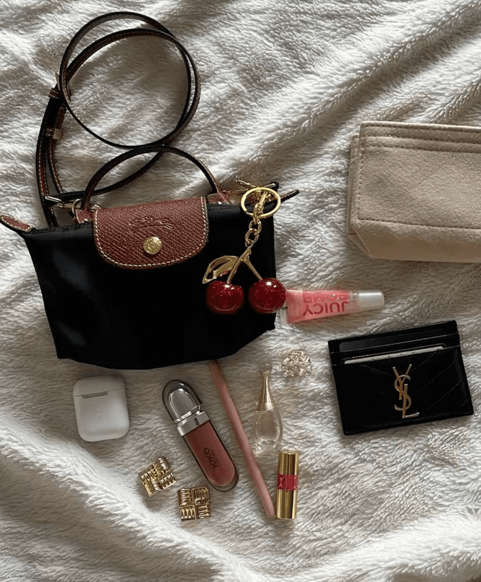 Handle Mini Pouch Bag With Strap, Small Crossbody