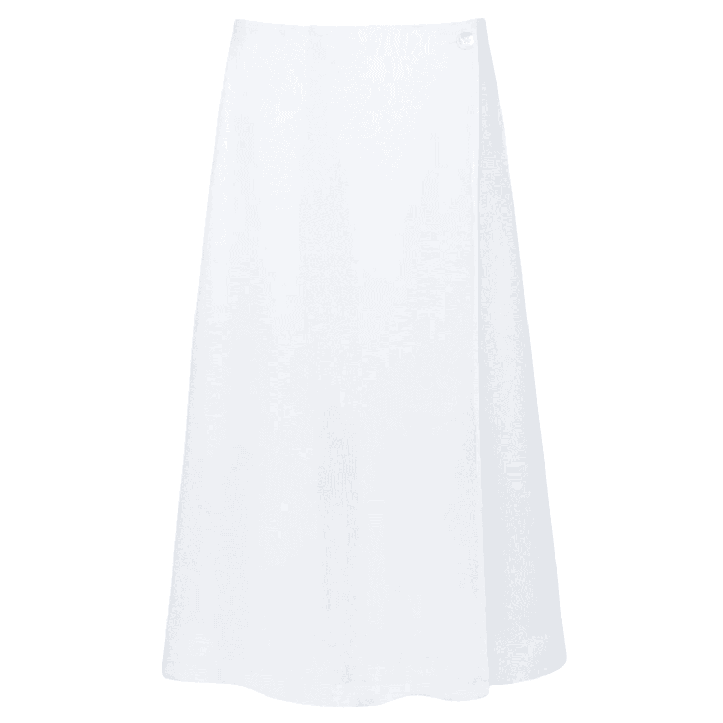 White Linen Wrap Skirt