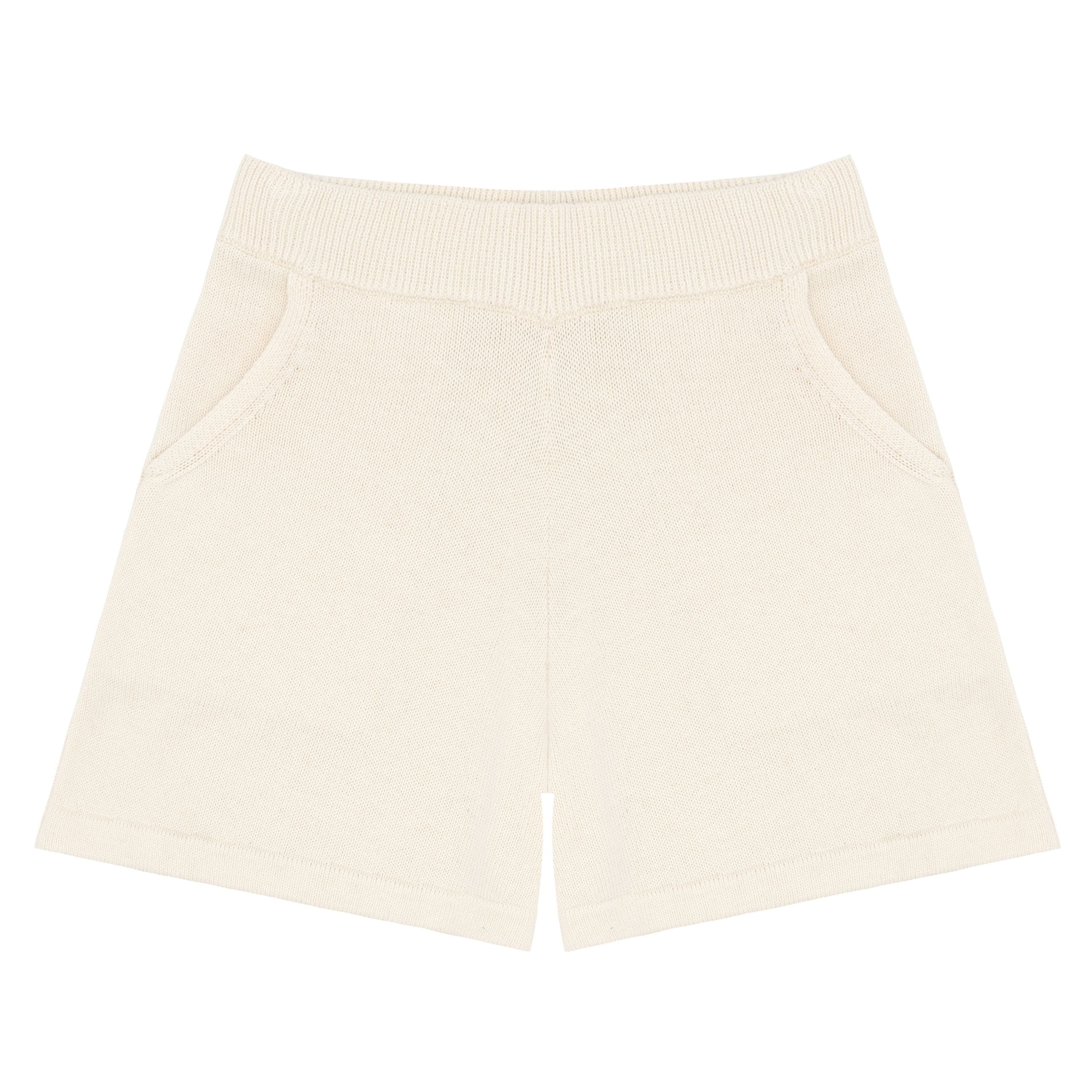 Cream Knit Short
