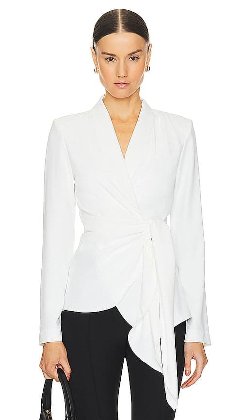 Amanda Uprichard Vera Blazer In Ivory