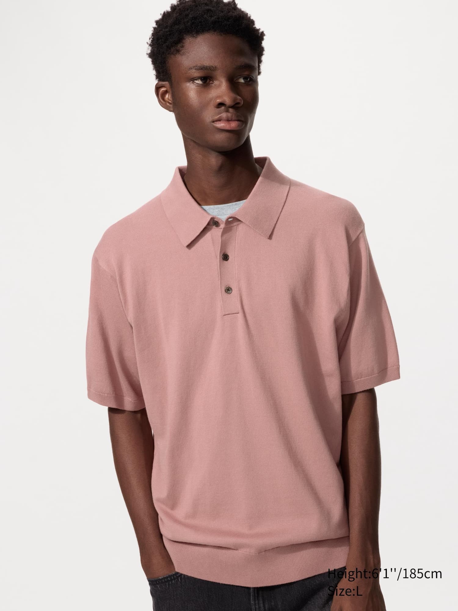Washable Knitted Polo Sweater | Short Sleeve