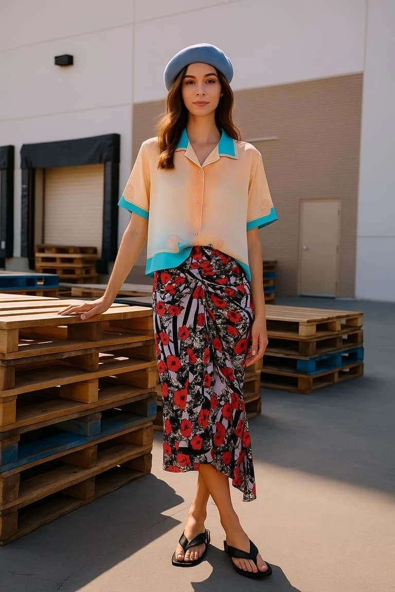 Urban Parisian Bloom outfit combination