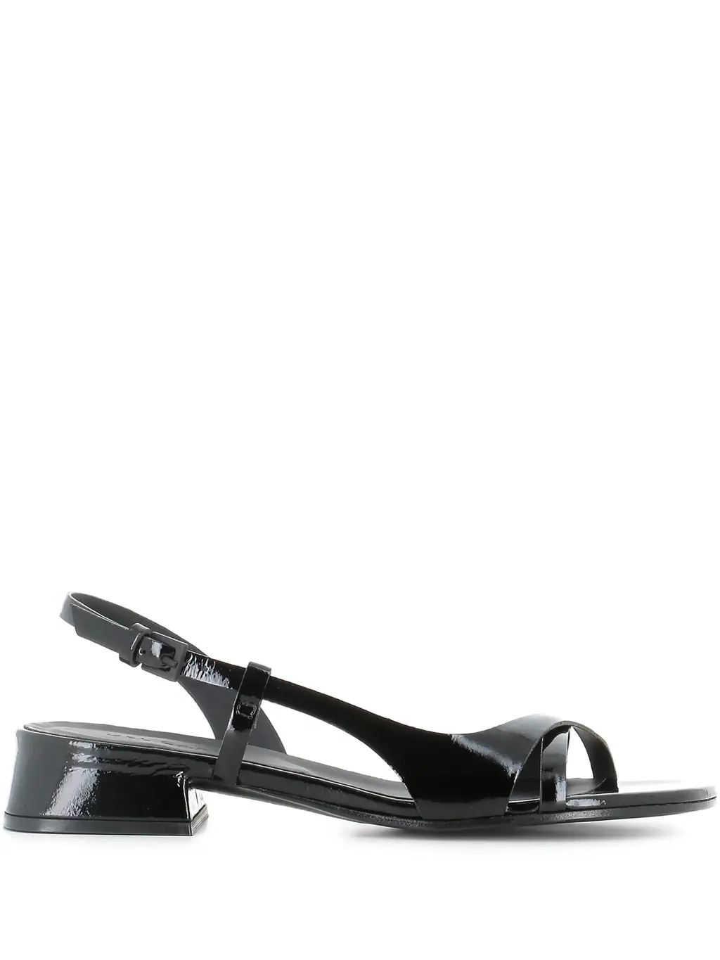 Strappy Patent Sandals by Del Carlo