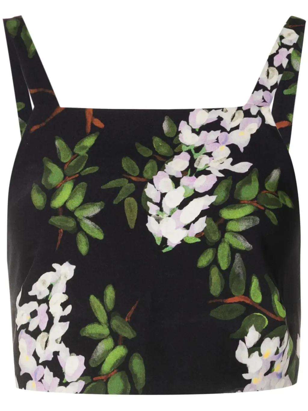 floral-print cropped tank top by Lenny Niemeyer