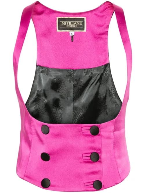 Double-breasted Underbust Vest by MITILIANE COUTURE