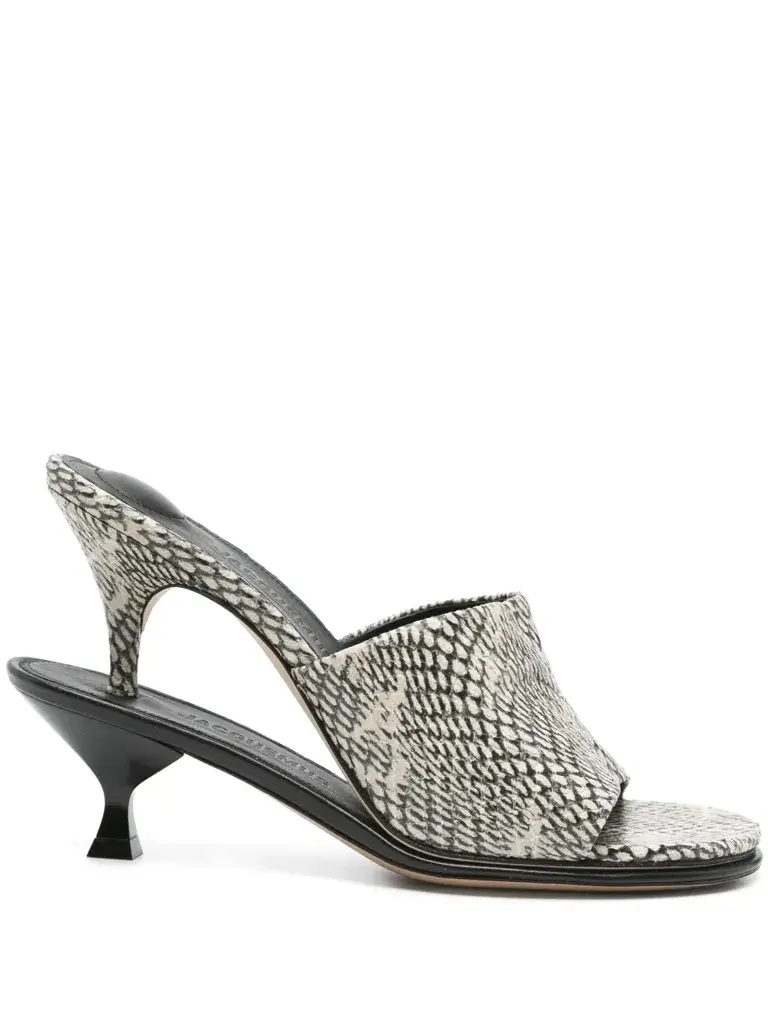 110mm Les Doubles Hi mules by Jacquemus