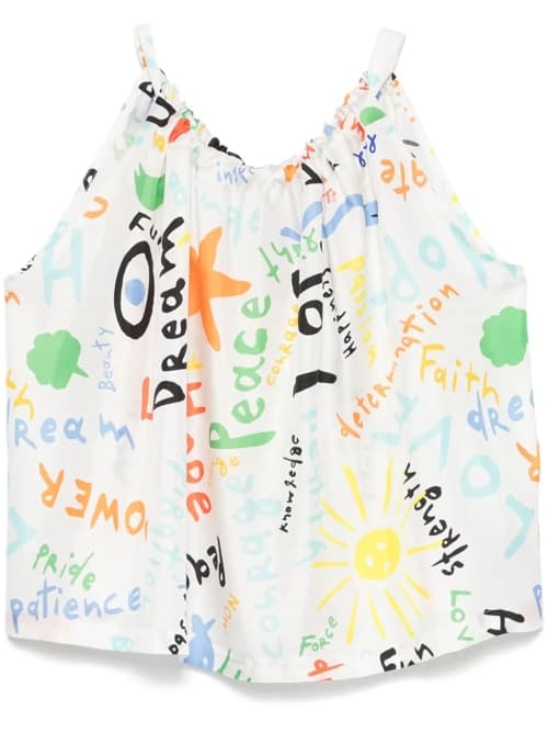 Script-print Blouse by Rianna + Nina