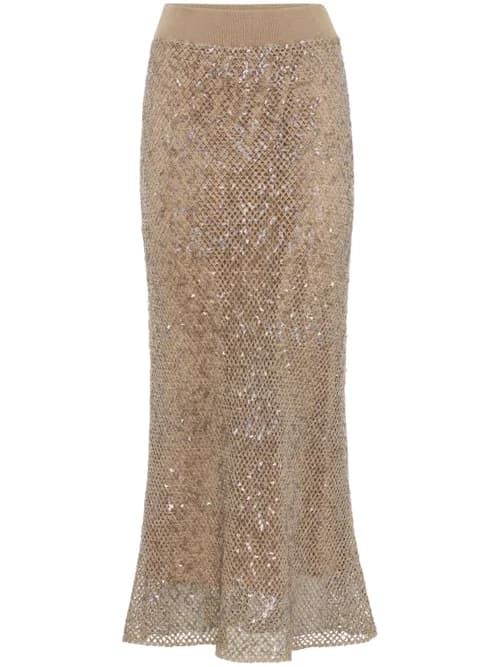 sequinned skirt by Brunello Cucinelli