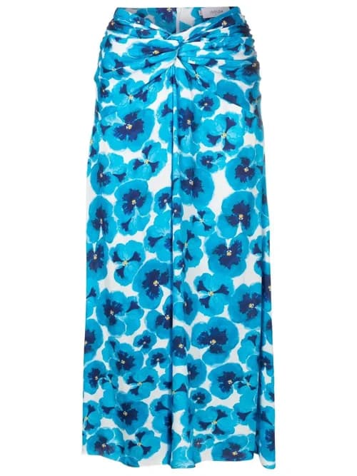 Kika floral-print twisted skirt by Isolda