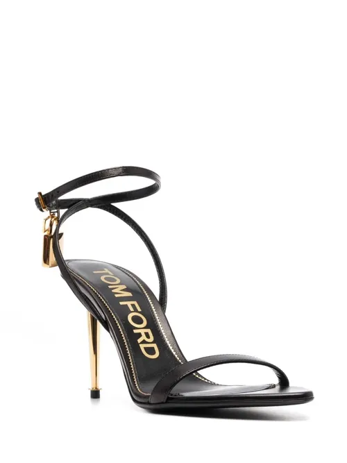 Padlock 85mm leather sandals by TOM FORD