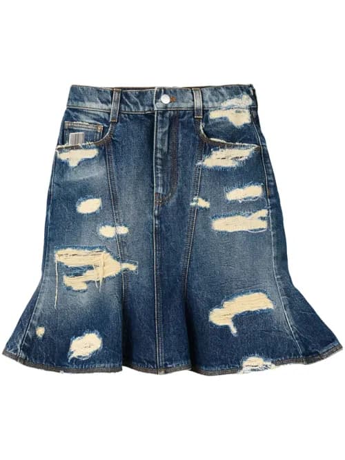 The Rip&Repair Fluted mini skirt by Marc Jacobs