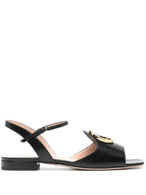Interlocking G-logo leather sandals by Gucci
