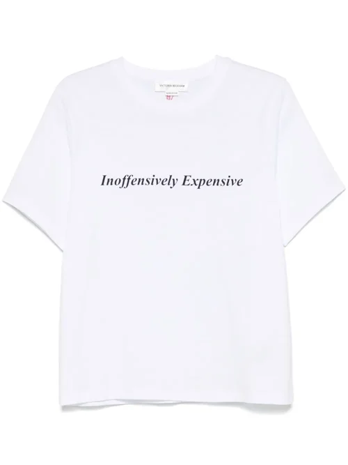 slogan-print T-shirt by Victoria Beckham
