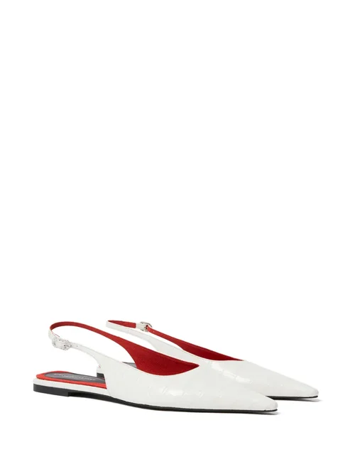 Elsa Cocco Alt Reptile ballerina shoes by Stella McCartney