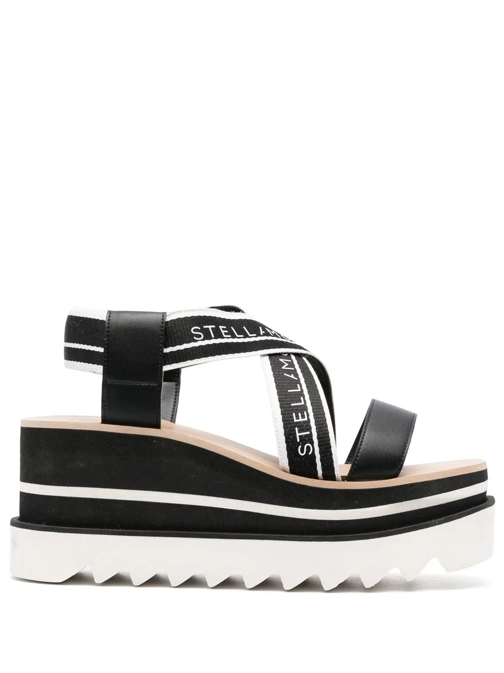 Sneak-Elyse 80mm platform sandals by Stella McCartney