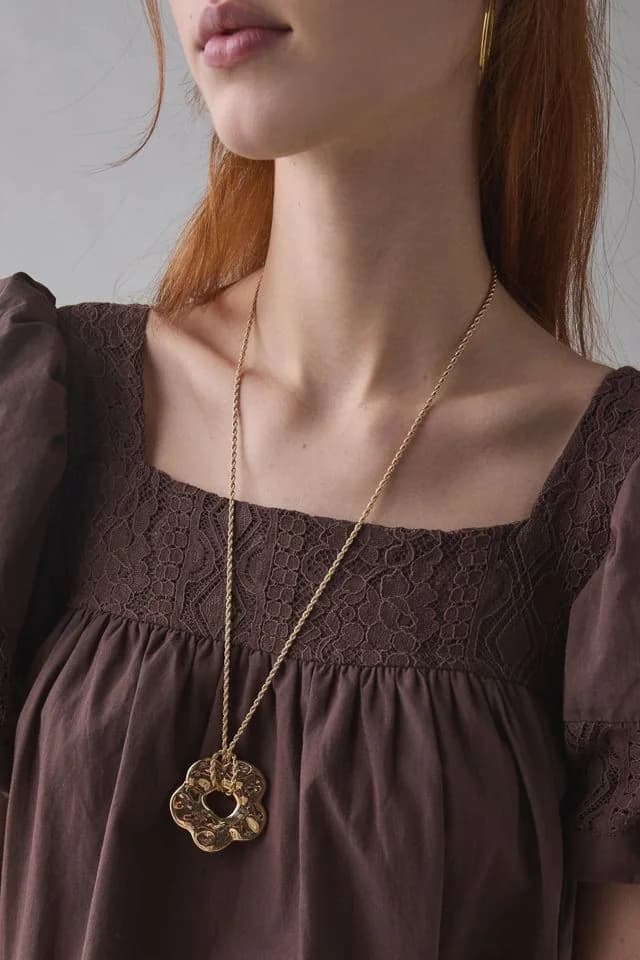 Milan Metal Pendant Necklace by Urban Outfitters