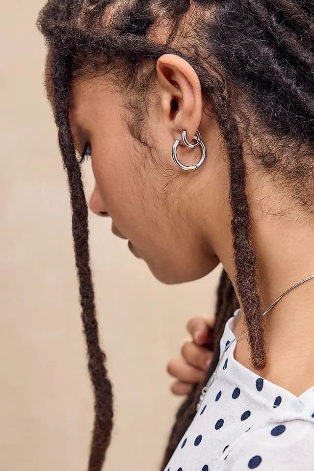 Silence + Noise Tunnel Hoop Earrings 3-Pack by Silence + Noise